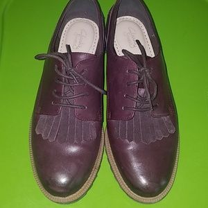 Burgundy Oxfords